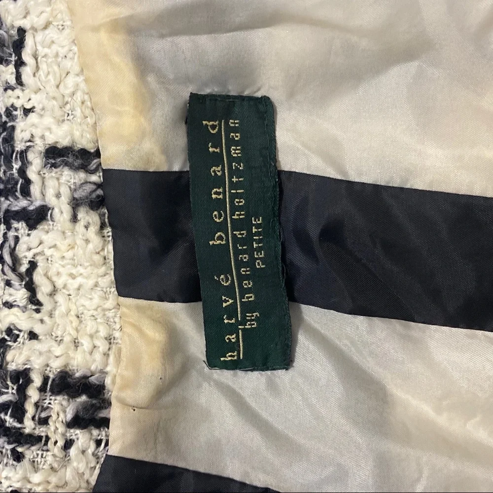 Harve Benard Vintage Black & White Blazer Jacket - Picture 12 of 16
